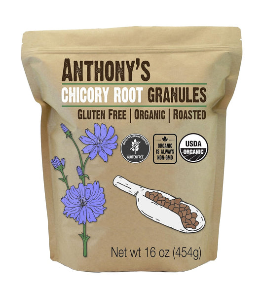 Anthony's Organic Roasted Chicory Root Granules, 1 lb