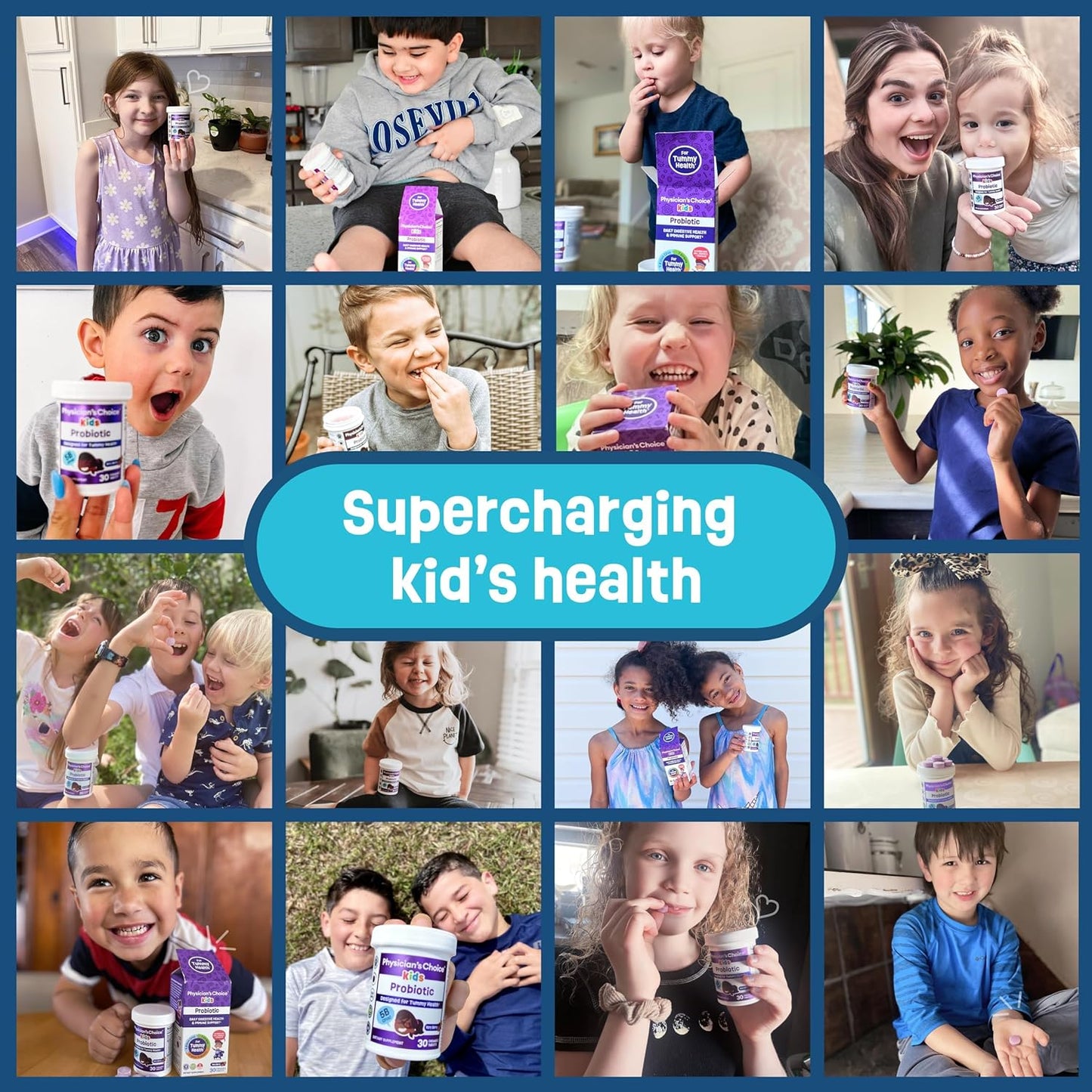 Physician's CHOICE Probiotics for Kids - 7 Diverse Strains, Organic Prebiotics