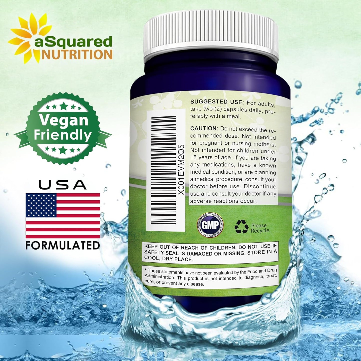 aSquared Nutrition Jiaogulan Supplement-180 Capsules