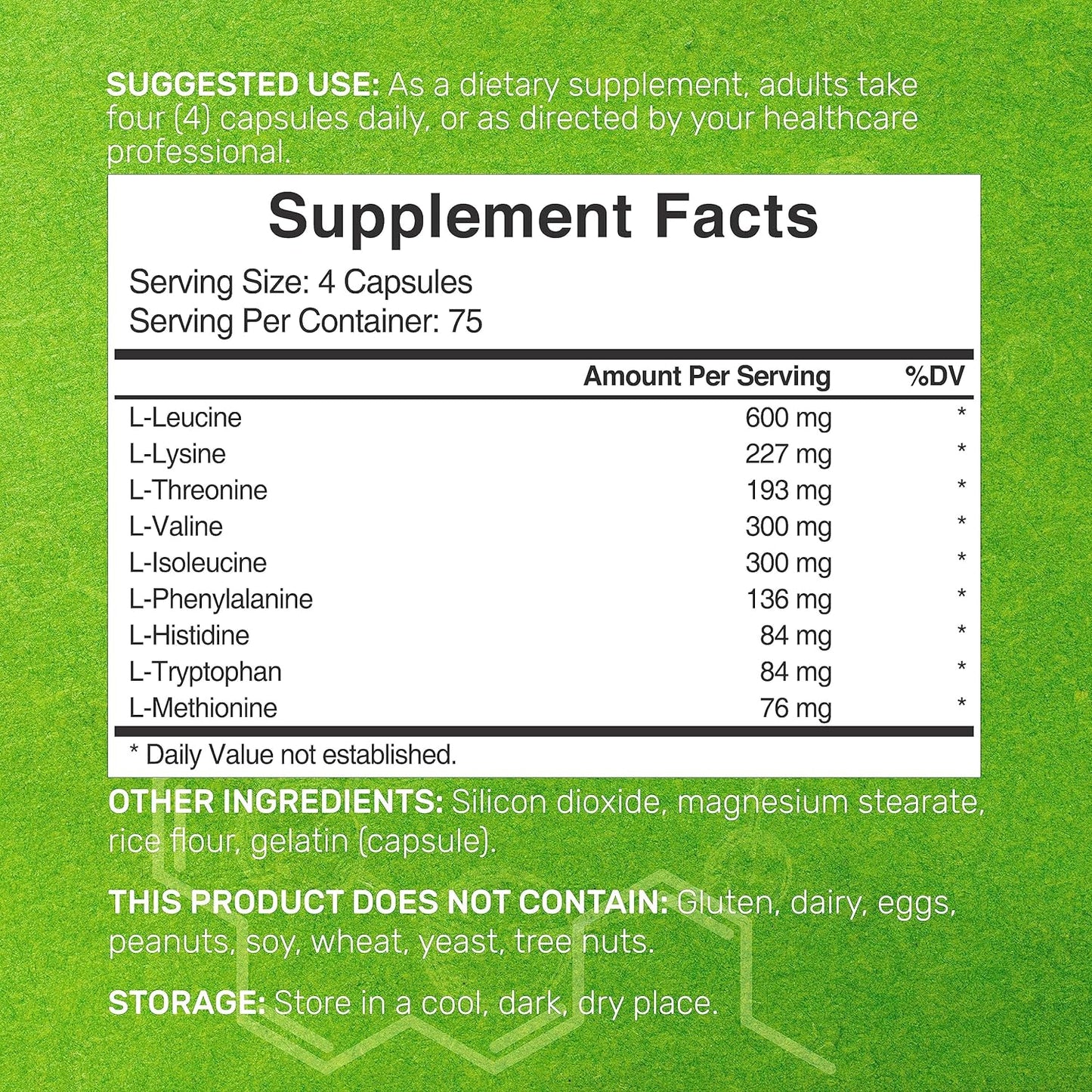 Essential Amino Acids 300 Capsules