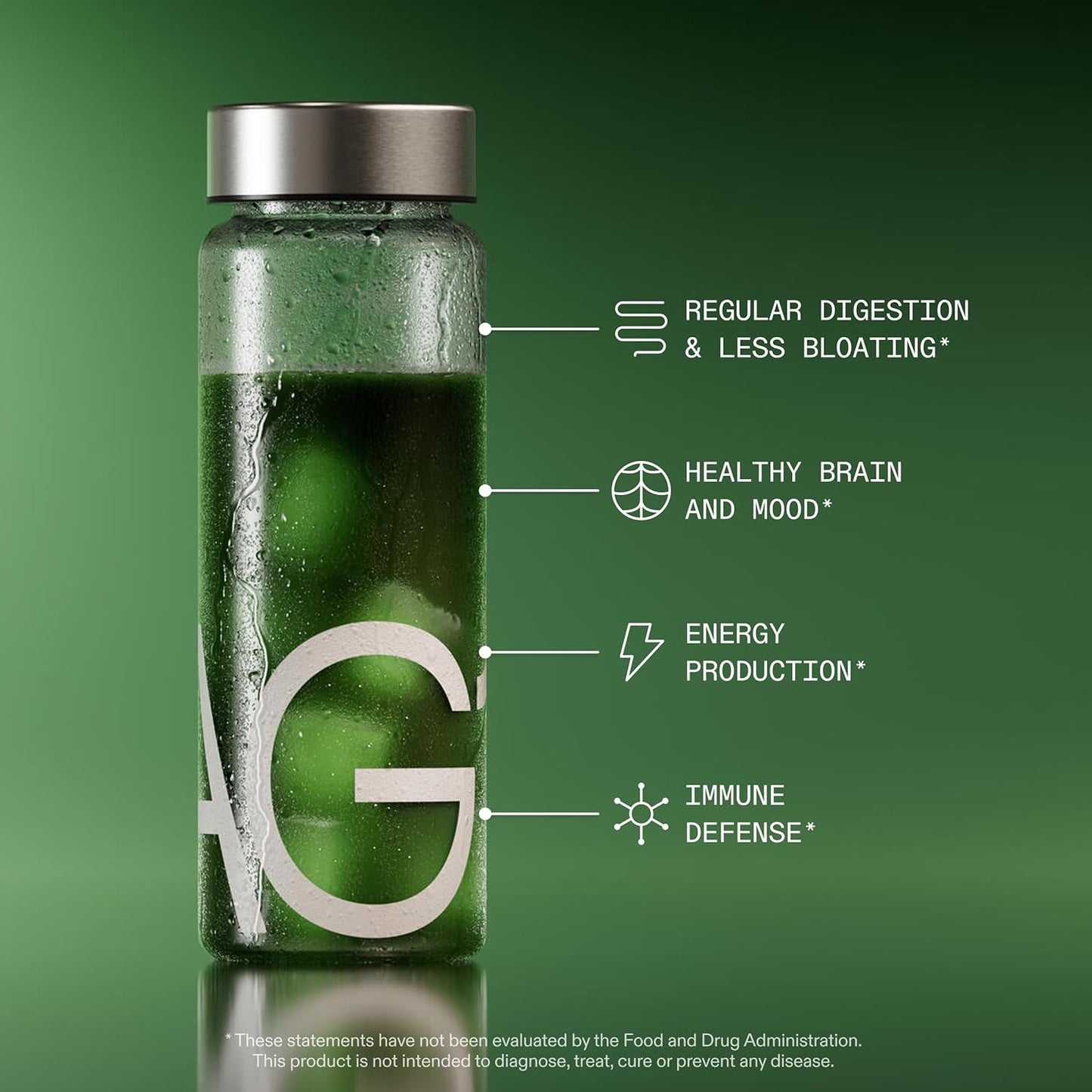 AG1 Multivitamin for Men & Women, Greens Powder, Travel Packs 30ct.