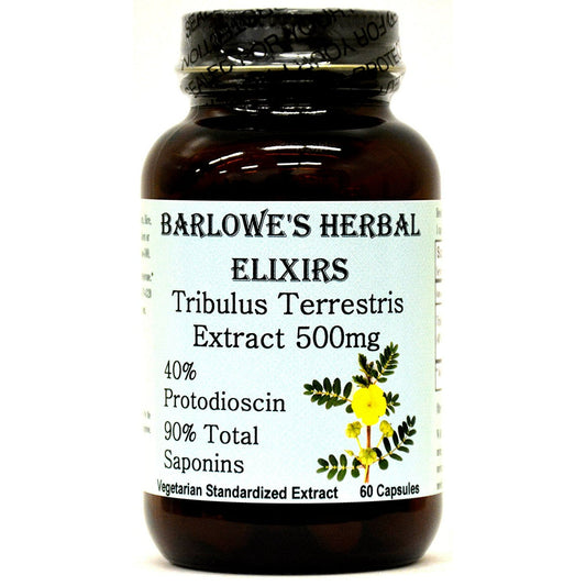 Barlowe's Herbal Elixirs Tribulus Terrestris Extract- Premium Testosterone Booster -60 capsules