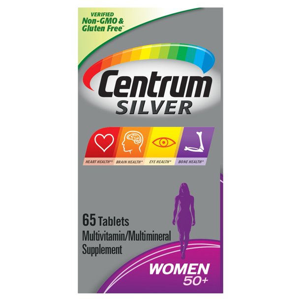 Centrum Silver Multivitamin for Women 50 Plus, Multivitamin/Multimineral Supplement - 65 Count