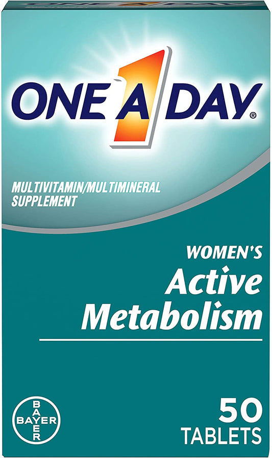 One A Day Women’s Active Metabolism Multivitamin, Supplement 50 Count