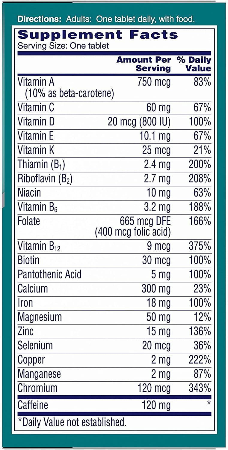 One A Day Women’s Active Metabolism Multivitamin, Supplement 50 Count