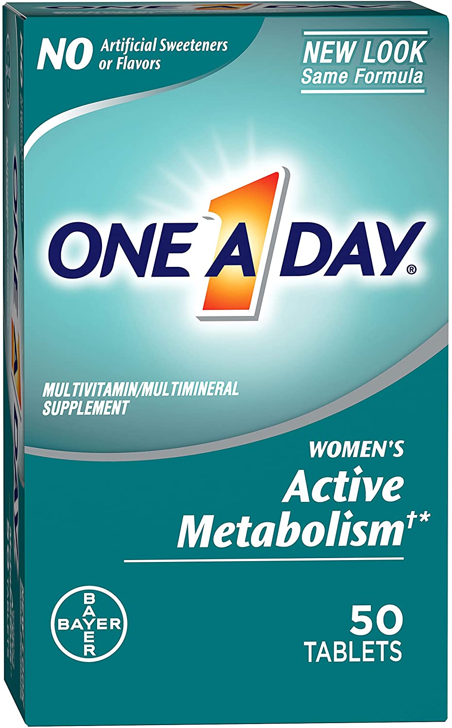 One A Day Women’s Active Metabolism Multivitamin, Supplement 50 Count