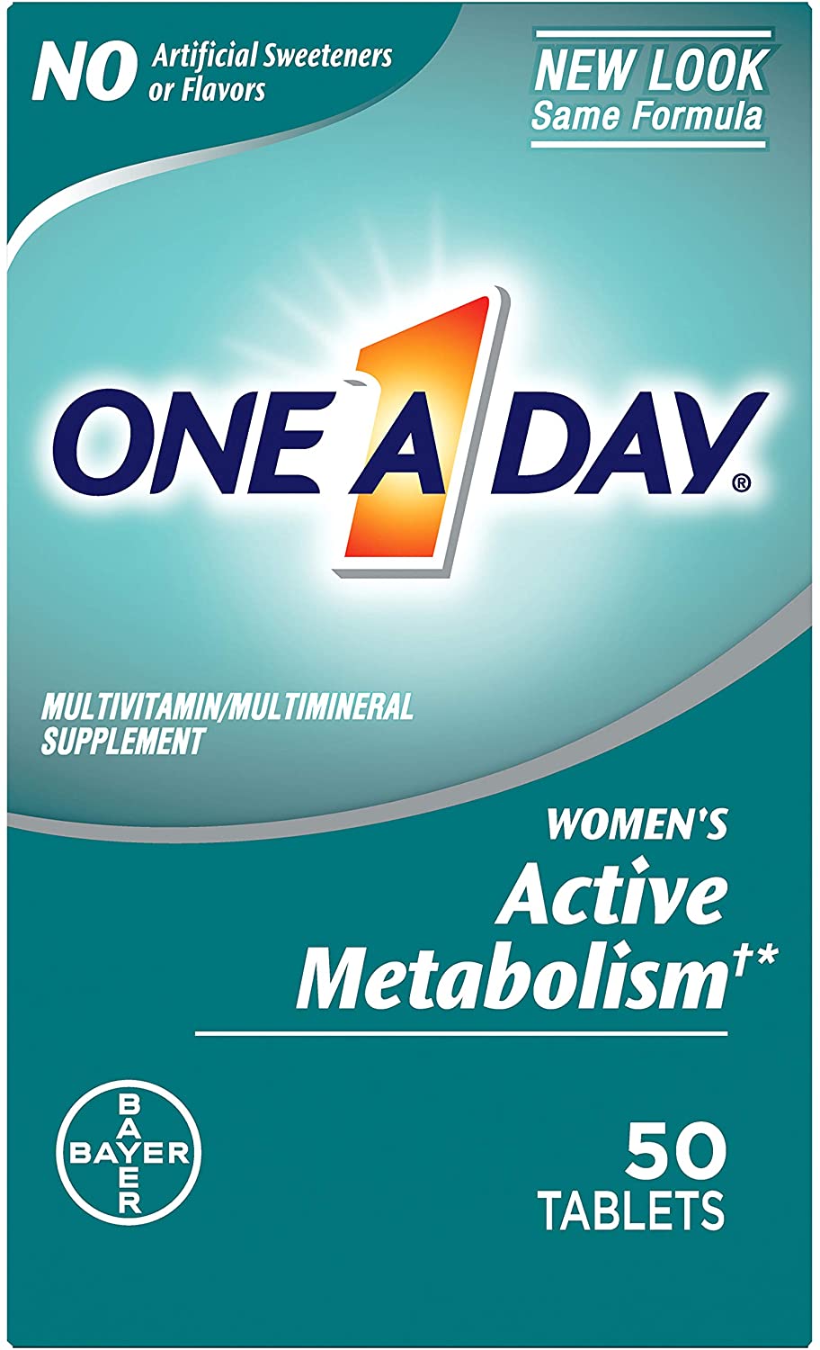 One A Day Women’s Active Metabolism Multivitamin, Supplement 50 Count